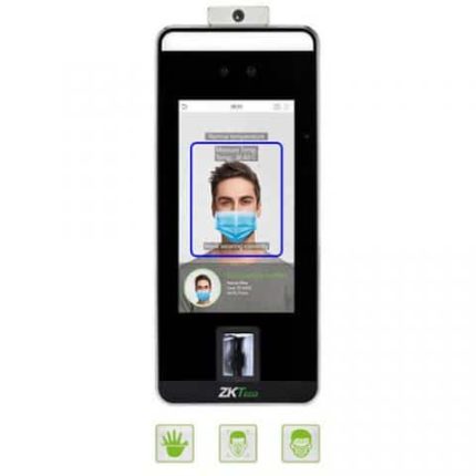 Zkteco face recognition and temperature detection