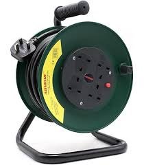 100meters Reel Extension Cable 4 Socket 13 Amp