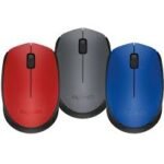 M171 Logitech Wireless Mouse (Black/ Blue/ Red)