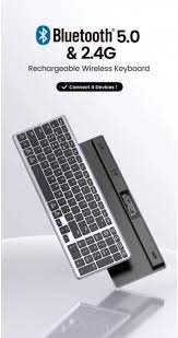 Model: UG-15258 (KU005) Connectivity: Bluetooth 5.0 and 2.4G wireless Multi-Device: Up to 4 devices simultaneously Battery: Built-in 400 mAh rechargeable lithium battery Charging Port: USB-C Battery Life: Up to 3 months on a single charge Transmission Range: Up to 10 meters Key Layout: 99 keys Key Switches: Scissor-switch Dimensions: Approximately 365 x 123 x 7.1 mm Material: Aluminum alloy and PVC Features: Auto-sleep mode, 6-degree tilt angle, non-slip pads