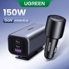 Ugreen 150W 4-Port GaN Fast Car Charger -UG- 35571