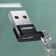 Ugreen USB A Male to USB-C Female Adapter (Black)-UG- 50568
