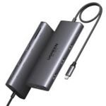 Ugreen UG- 15534 10-in-1 USB-C Multifunction Adapter USB-C to USB3.0 ( 1 port) + USB2.0 ( 2 port) +USB-C 3.0 ( 1 port) + 4K HDMI ( 2 Port) + RJ45 Gigabit + SD & TF +PD port