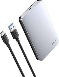 Ugreen UG-70498 USB-C HDD Enclosure Aluminum 2.5 Inch, USB 3.1 Type C To SATA External Reader