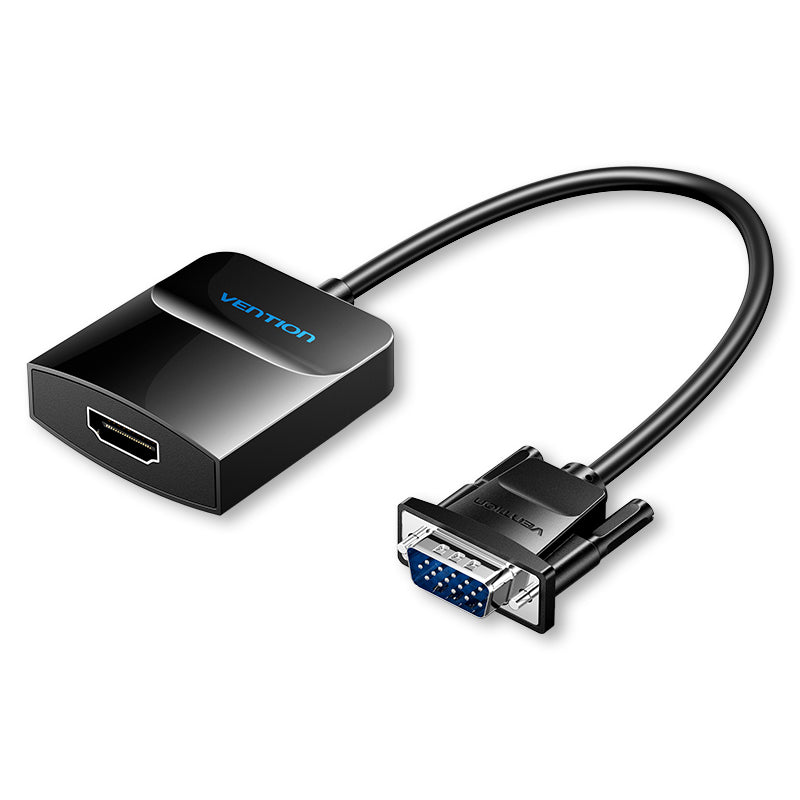 Vention VGA to HDMI Converter with Female Micro USB and Audio Port 0.15M Black