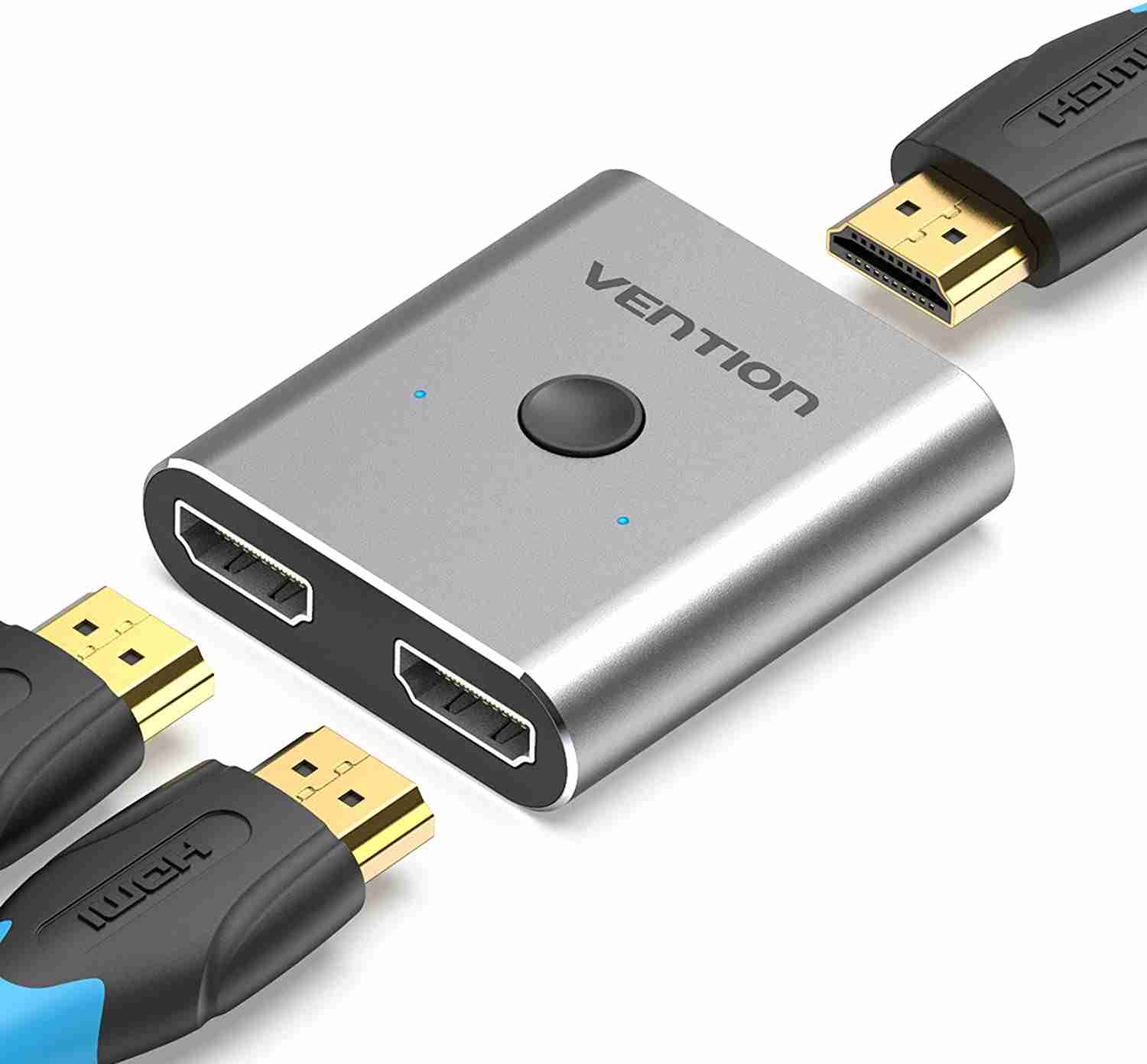 Vention 2-Port HDMI Bi-Direction Switcher Silver