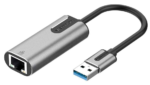 Vention USB 3.0+C23-A to Gigabit Ethernet Adapter Gray 0.15M Aluminum Alloy Type
