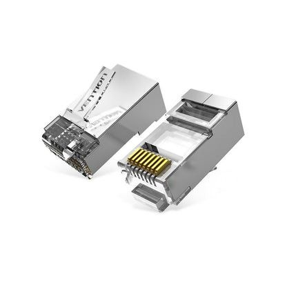 Vention Cat.6A FTP RJ45 Modular Plug Transparent 100 Pack