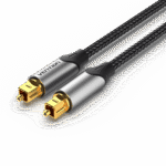 Vention Optical Fiber Audio Cable Aluminum Alloy Type 1.5M Gray
